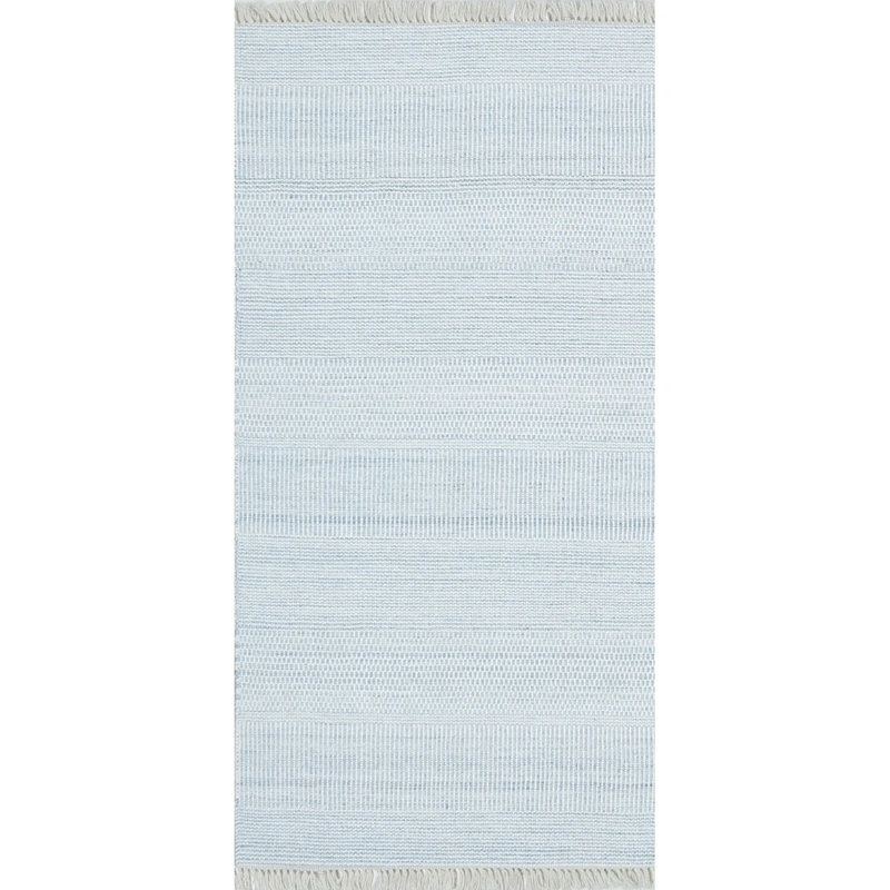 Somner Handmade Flatweave Indoor / Outdoor Area Rug, Aqua, Rectangle 2'6" x 5'