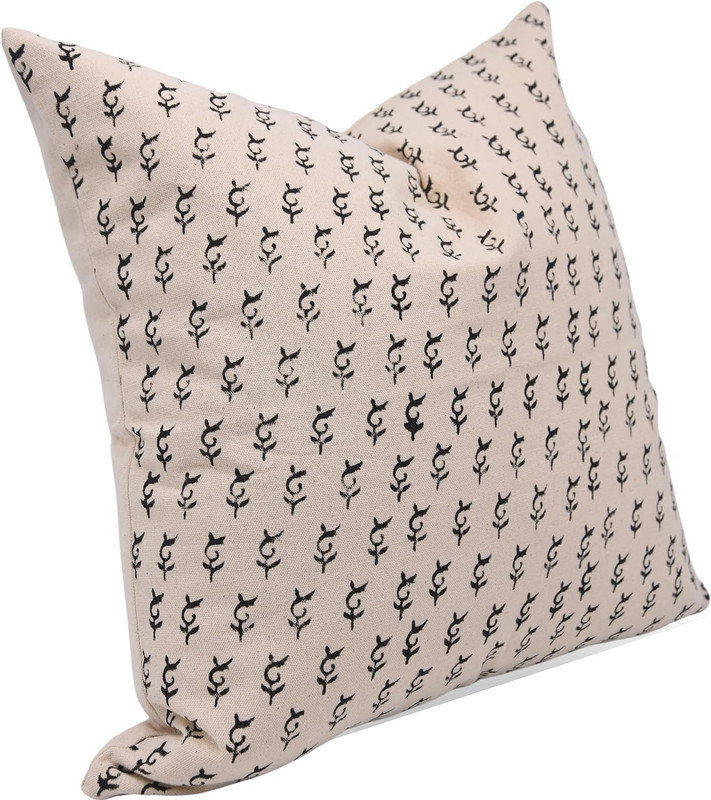  Housse de coussin en coton Floral, 14 po x 20 po, Rectangulaire