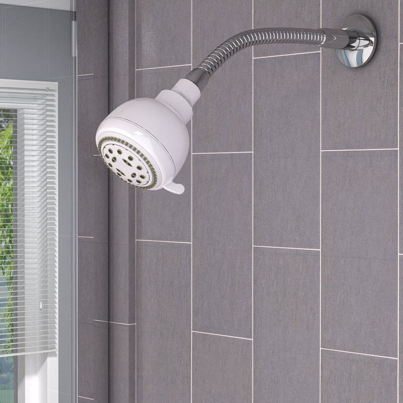 Stylewise Massage Adjustable Shower Head, White