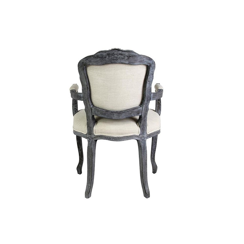 Riom Fabric Arm Chair in Ivory