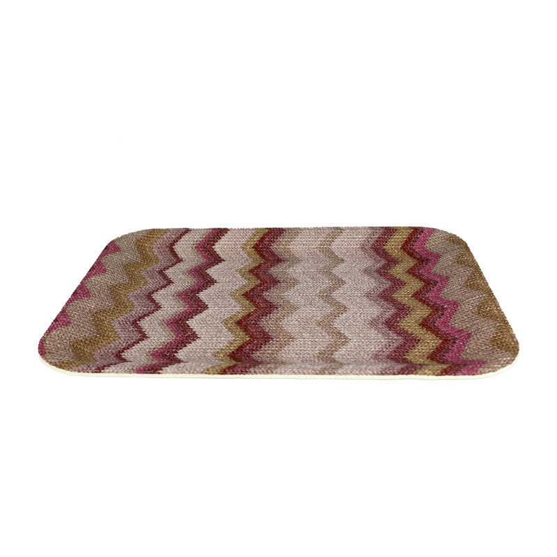 Alajhia Polyester Tray, 3cm H x 44 cm W x 33cm D, Pink