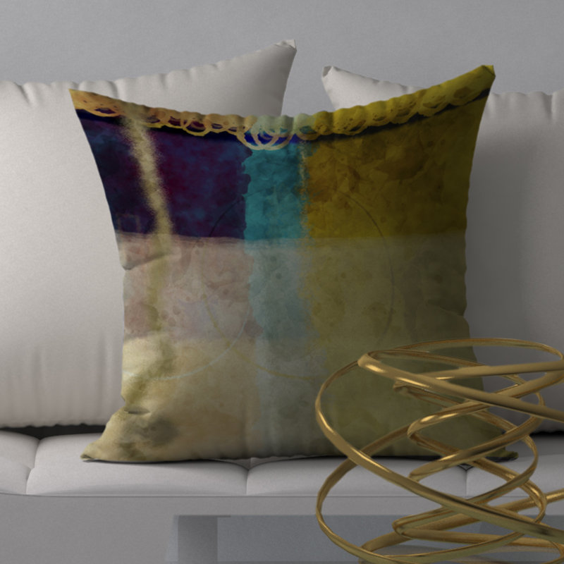 Housse de coussin carrée à paillettes Symphony, 20 po X 20 po