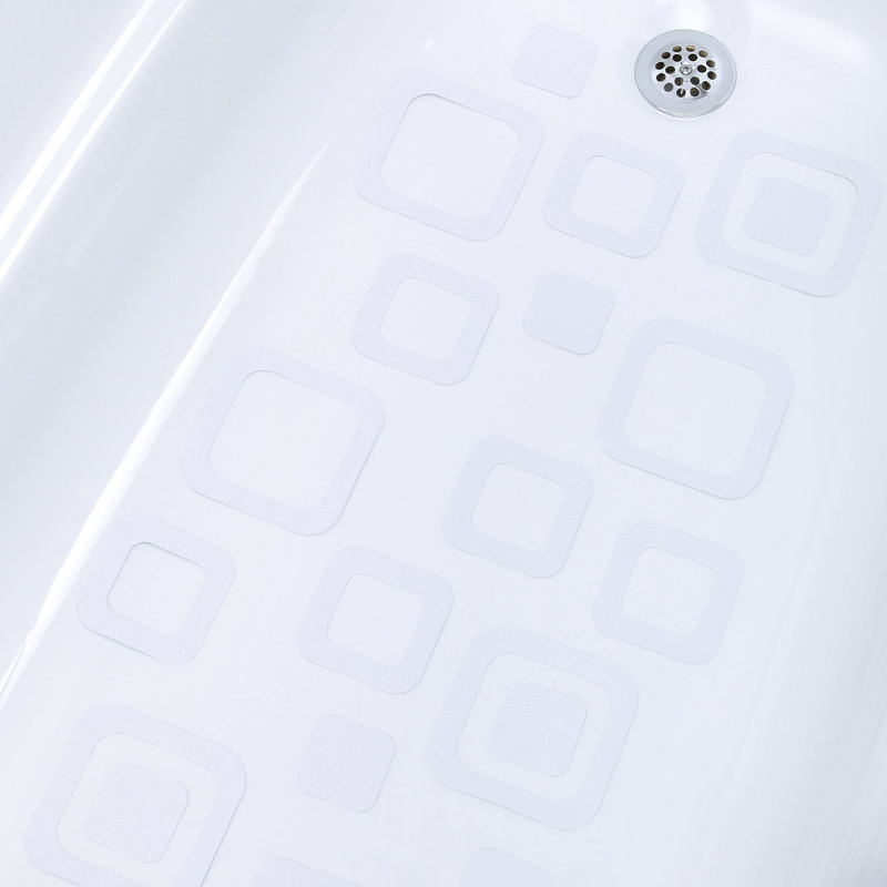 Adhesive Multi-Piece Bathtub Treads, Clear
