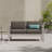 56.75'' Metal Outdoor Loveseat with Cushions-291962984-291962985