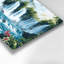 «Hawaiian Waterfalls», art mural en métal vert-722204946