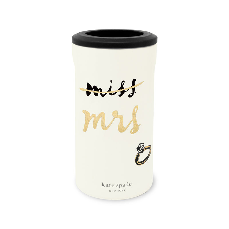 Stainless Steel Can Beverage Sleeve, Miss To Mrs.