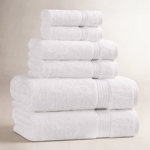 Oleg Heritage Egyptian Cotton Absorbent Luxury 6 Piece Bathroom Towel Set