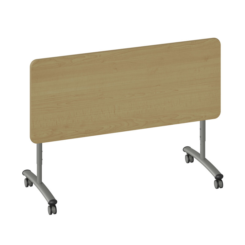 Table à plateau rabattable à haute pression de qualité supérieure, Érable fusion, H 38 po x L 60 po x l 24 po