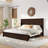 Farmhouse Solid Wood Platform Bed-1591225331-1591225315