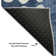 Premium Machine Washable Prisco Navy Rug