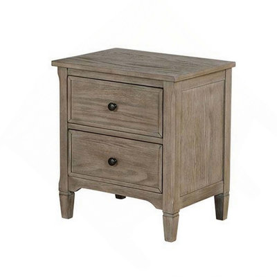 1Pc Nightstand Bedside Table With Round Pull Knobs