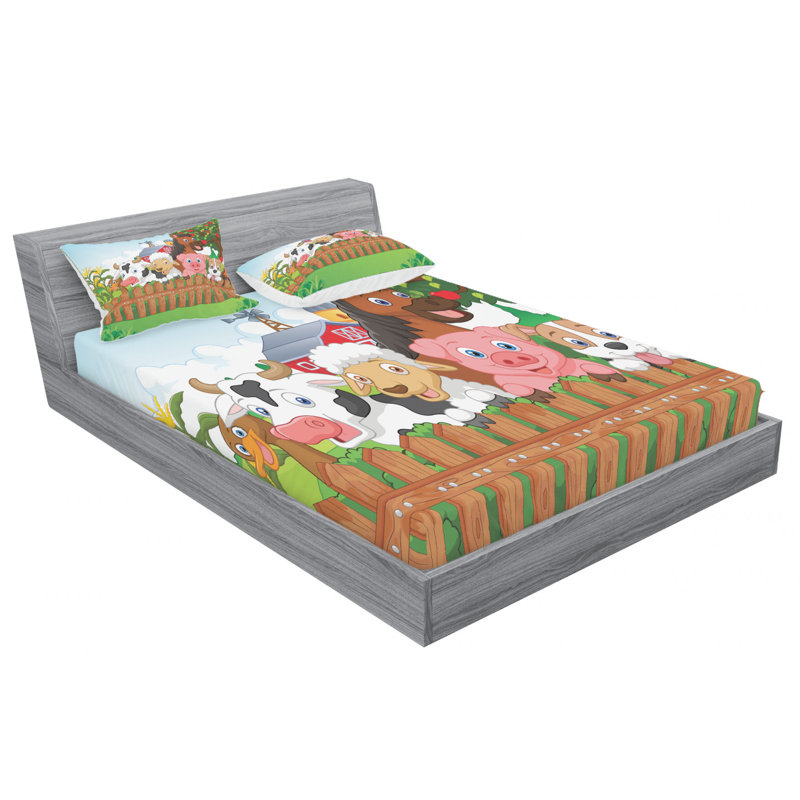 Microfiber Sheet Set, Queen Sheet Set with Fitted Sheet