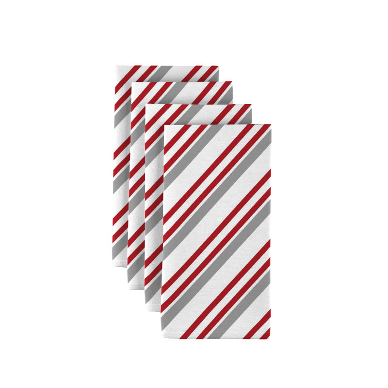 Polyester Striped Square Napkin