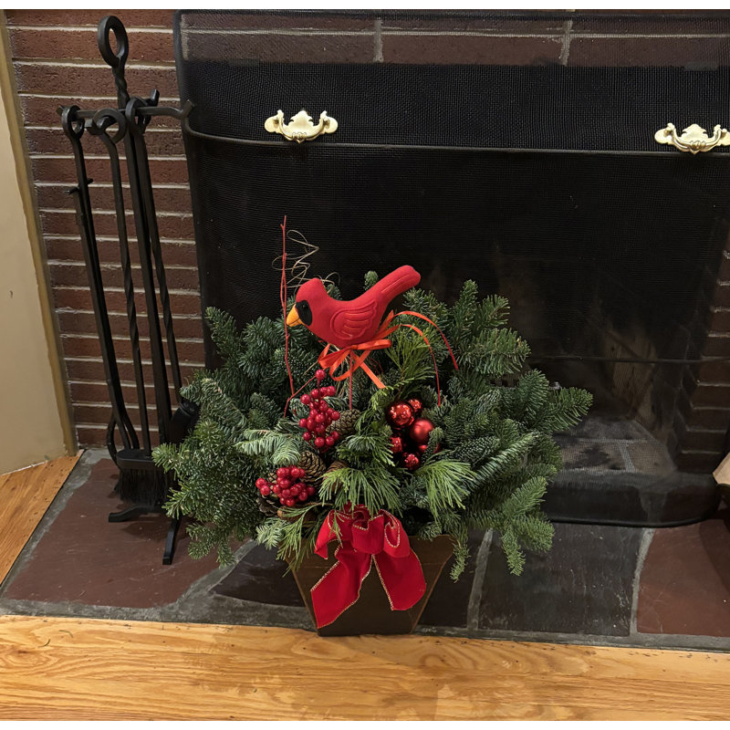 16" Red Bird Stem
