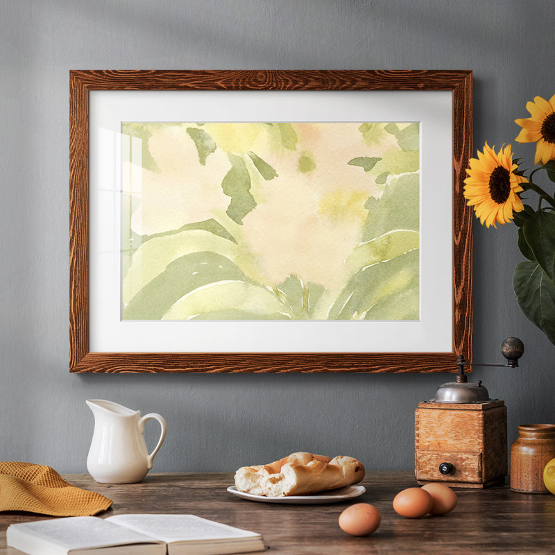 " Verdant Floral Abstract II ", H 28 po x l 42 po x P 1,5 po, Érable