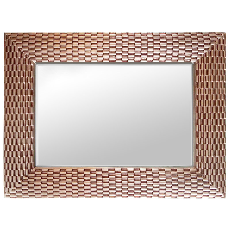 Toombs Rectangle Wall Mirror, Rose Gold