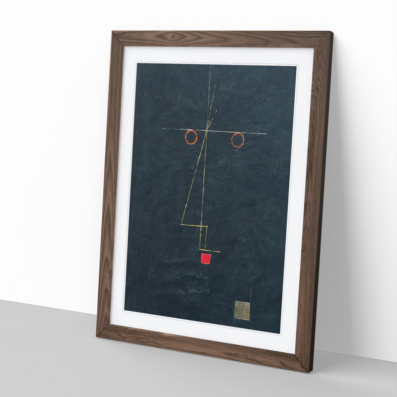 Portrait of an Artist by Paul Klee - Framed Print, Walnut Framed, 65cm H x 48cm W x 2cm D