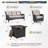 Carolina 5 - Person Sofa Seating Group With Fire Pit With Swivel Glider Chairs And Cushions-110967163