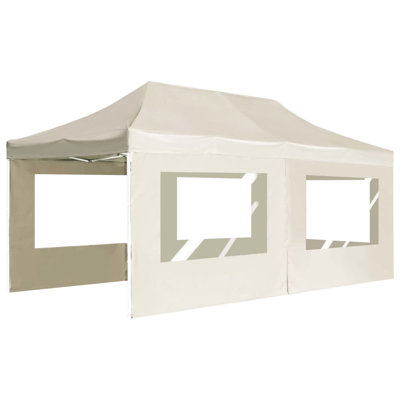 Tente de réception professionnelle pliante avec murs 19,7 x 9,8 pi