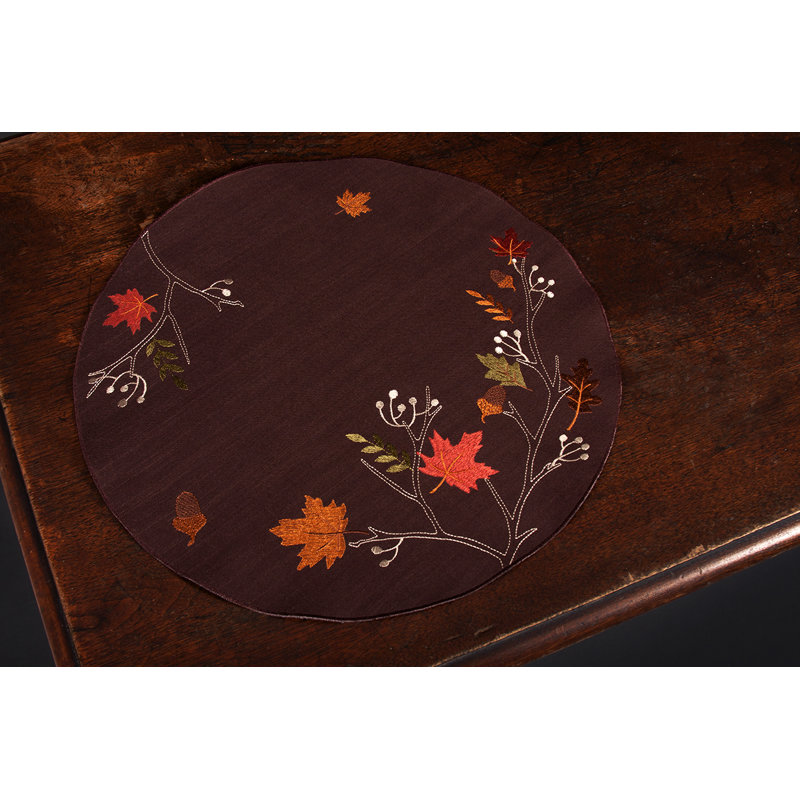 Dresden Polyester Embroidered Round Placemat