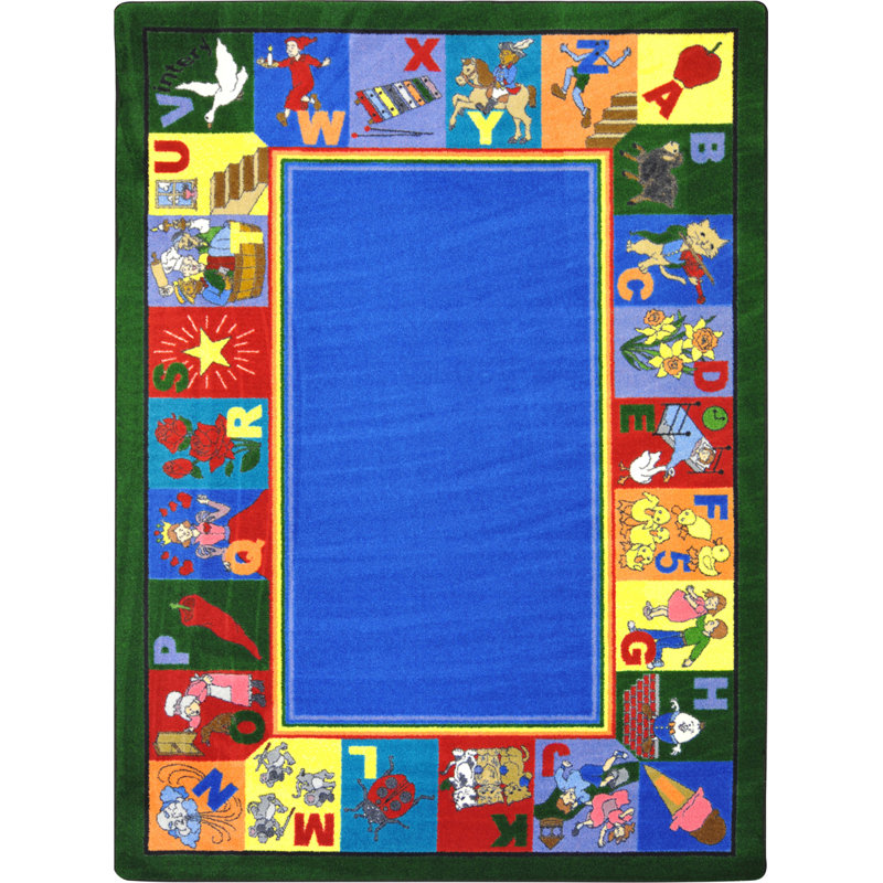 Tapis éducatif mes rimes préférées, Rectangle 5 pi 4 po x 7 pi 8 po