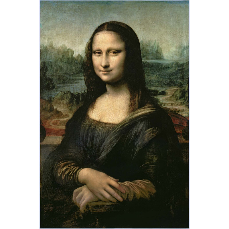 Da Vinci Non-Wall Damaging Wall Decal, 24" H x 15.5" W