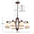 8-light Steel Dimmable Classic / Traditional Chandelier-1126859432