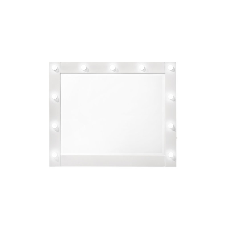 Miroir de salle de bain 1Pc Glam, Blanc