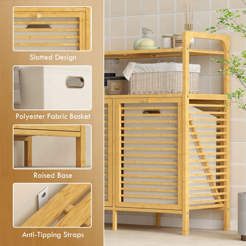 Bamboo Laundry Room Organiser