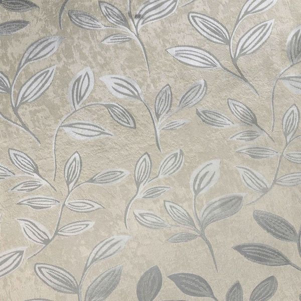 Finklea Floral Pattern Polyester Light Filtering/Room Darkening Rod Pocket Curtain Panels, Ivory, 52" W x 120" L