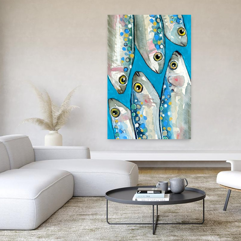Art contemporain, art côtier de poisson, H 60 po x l 40 po