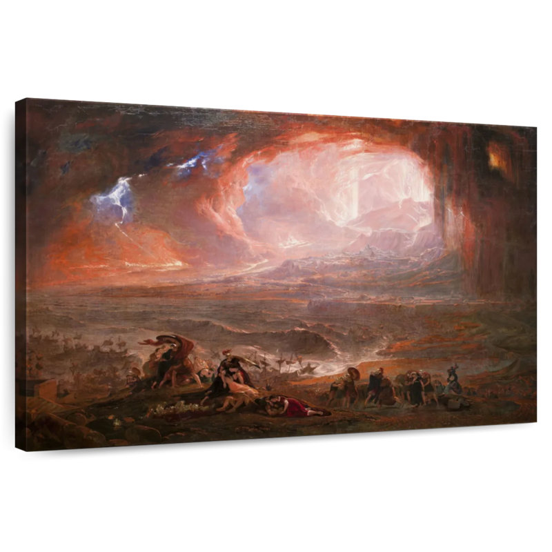 Keiri, Destruction de Pompéi et d'Herculanum, H 26 po x l 39 po