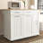 Durable Kitchen Island With Drop Leaf, 3-Tier Pull-Out Organizer, And Mobile Wheels For Enhanced Storage And Convenience-2080900884
