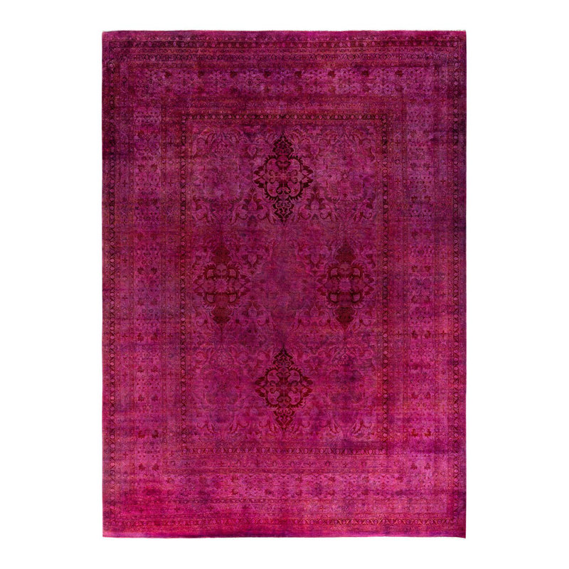 Tapis unique en laine 10 pi 2 po x 13 pi 8 po Tourville