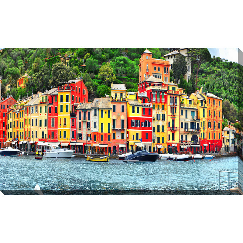 «Town By Sea», reproduction de photo sur toile tendue, H 28 po x l 48 po x P 1,5 po