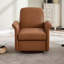 Fauteuil d'appoint pivotant avec base en bois