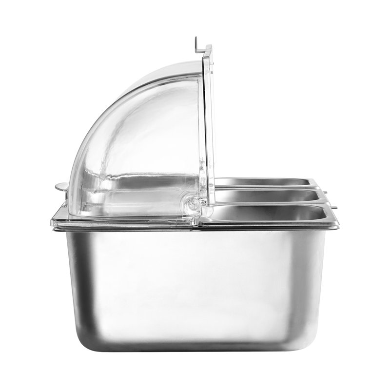 Distributeur de condiments pour comptoir 6 plats avec couvercle