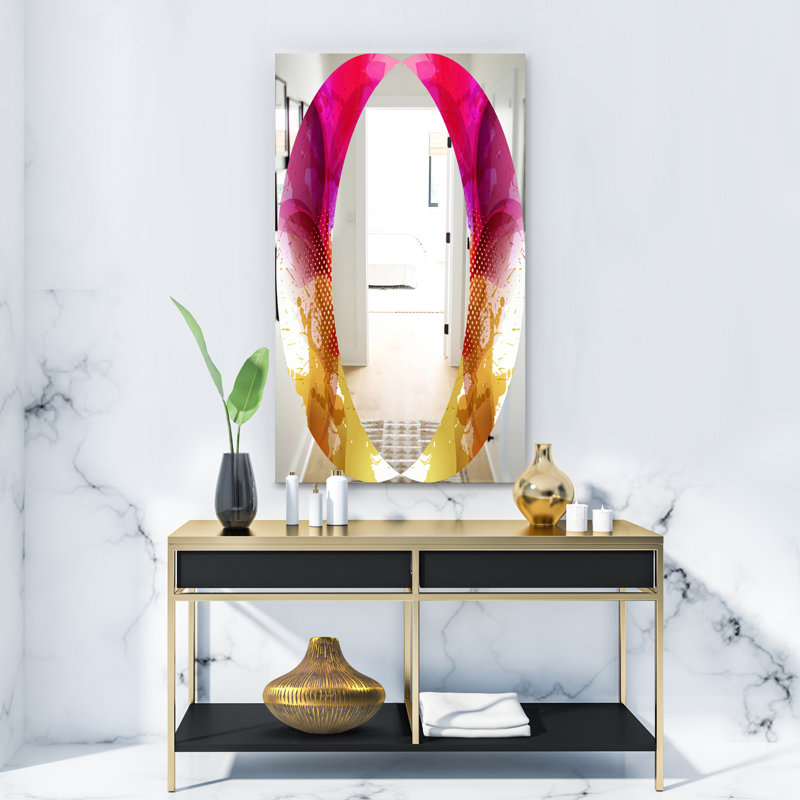 Splash Farmhouse Wall Mirror, 39.4" H x 29.5" W