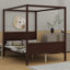 Queen Canopy Bed With Headboard and Footboard-1648108023