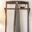 Multifunctional Solid Wood Coat Rack as Nightstand