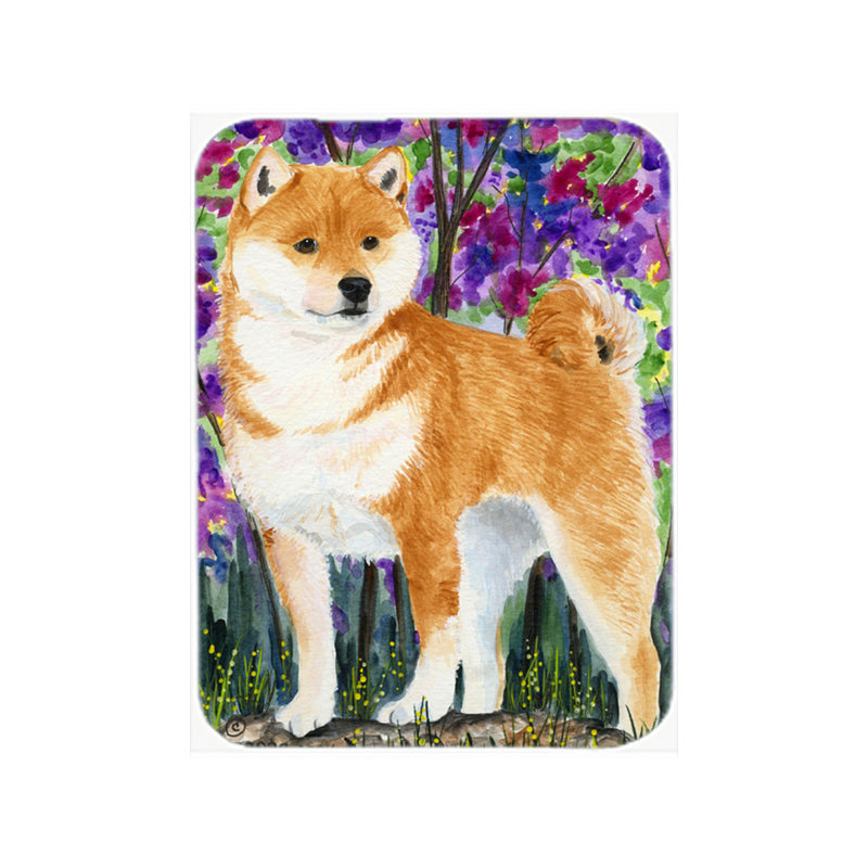 East Urban Home Shiba Inu Glass Cutting Board