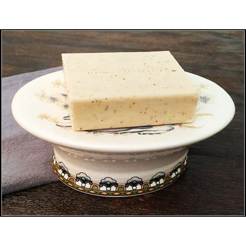 Magnifique assiette à bijoux ovale en céramique peinte de couleur paon, parfaite pour la décoration de salle de bain et de cuisine