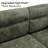 91''W Chenille Convertible L-Shaped Sectional Sofa Bed With Storage Two Pillows-886932039