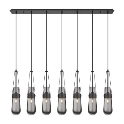 Luminaire suspendu grappe 7 lumières Tengan