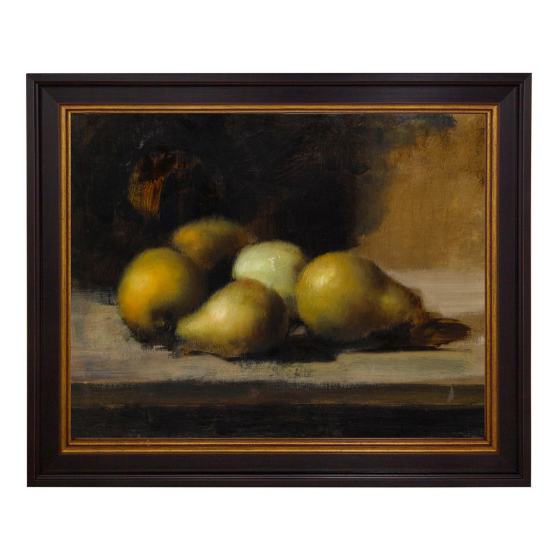 Still Life of Pears 1 Piece Single Picture Frame Painting on Canvas