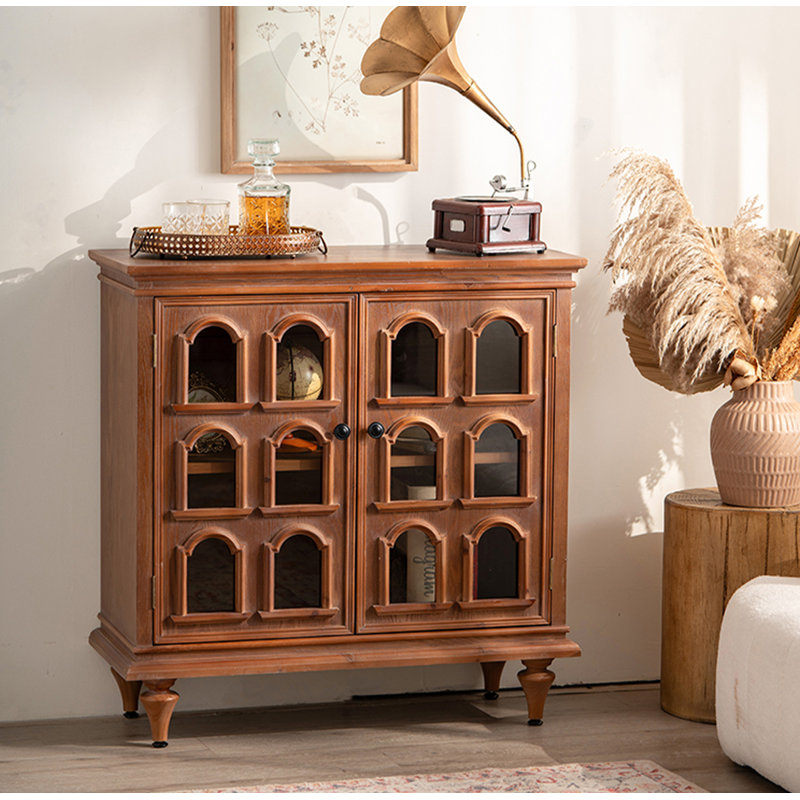 French Style Solid Wood Accent Cabinet