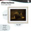 «Dim Lighted Classic Dog», reproduction encadrée sous verre, design par Lil 'Rue-697937160-697937166