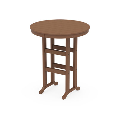 POLYWOOD Round Farmhouse Bar Table