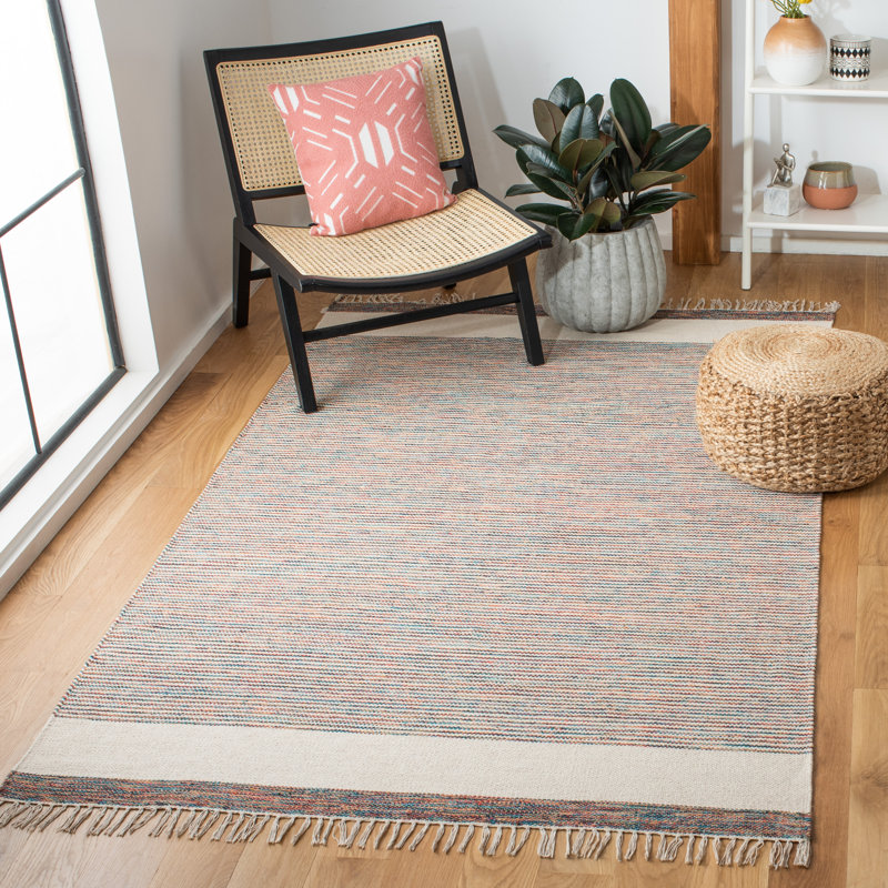 Tapis en coton tissé à la main Montauk, Rectangle de 5 pi x 8 pi