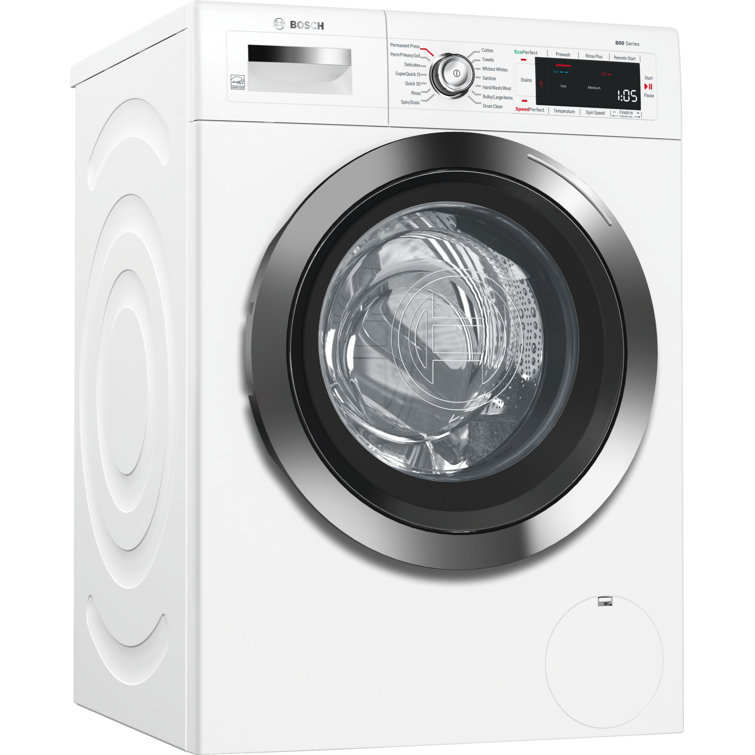 Bosch Home Connect 800 2-cu ft High Efficiency Stackable Front-Load Washer (White) ENERGY STAR